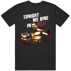 King Leonidas Action Hell Mens Soft Cotton Tee T Shirt