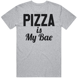 Pizza Is My Bae Funny Foodie Mens Soft Cotton Tee T Shirt
