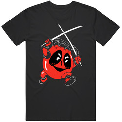 Deadpool T Shirt Graphic Kool-aid Through The Wall Funny Parody Retro Graphic Unisex Soft Cotton Black Mens Soft Cotton Tee T Shirt