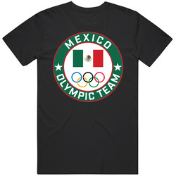 Mexico Winter Olympic Team Pyeongchang 2018 Round Logo Mens Soft Cotton Tee T Shirt