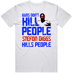 Stefon Diggs Guns Dont Kill Buffalo Football Mens Soft Cotton Tee T Shirt