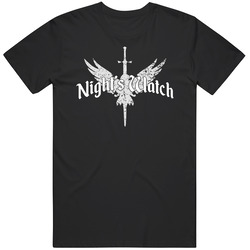 Night's Watch Game Of Thrones Got Sword Crow Medieval Grunge Worn Look Mens Soft Cotton Tee T Shirt