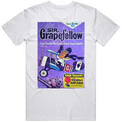 Sir Grapefellow Grape Cereal Retro Box Mens Soft Cotton Tee T Shirt