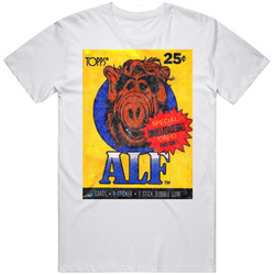 Topps Alf Trading Cards Mens Soft Cotton Tee T Shirt