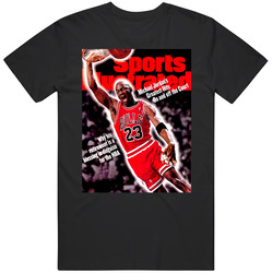 Michael Jordan Sports Illustrated Cover Basketball Mens Soft Cotton Tee T Shirt