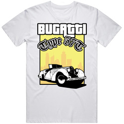Black And White 1936 Bugatti 57t Grand Theft Auto Gta Cool Car Mens Soft Cotton Tee T Shirt