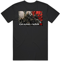 Gears Of War 3 Group Shot Mens Soft Cotton Tee T Shirt