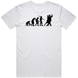 The Evolution Of Couples Dancing Fun Sports Mens Soft Cotton Tee T Shirt