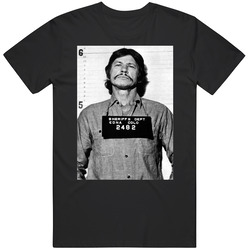Charles Bronson Celebrity Mugshot Mens Soft Cotton Tee T Shirt