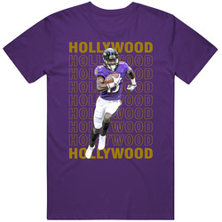 Marquise Brown Hollywood Favorite Player Baltimore Football Fan Mens Soft Cotton Tee T Shirt