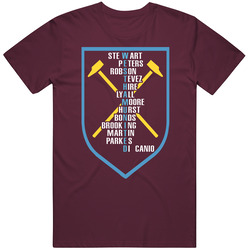 West Ham United Football Club Legends Fan T Mens Soft Cotton Tee T Shirt