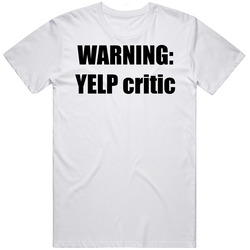 Warning Yelp Critic South Park Mens Soft Cotton Tee T Shirt