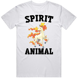 Rapidash Is My Spirit Animal Mens Soft Cotton Tee T Shirt