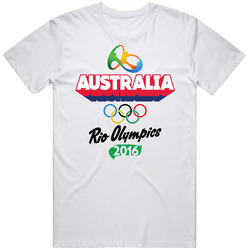 Australia Rio 2016 Summer Olympic Games Sports Fan Mens Soft Cotton Tee T Shirt