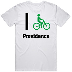 I Bike Providence Custom Mens Soft Cotton Tee T Shirt