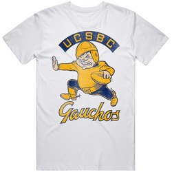 Ucsbc Gauchos Football Vintage Worn Fan Mens Soft Cotton Tee T Shirt