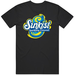 Sunkist Sparkling Lemonade Best Soda Of All Time Soft Drink Lovers Mens Soft Cotton Tee T Shirt