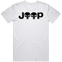 Jeep Punisher Logo Mashup Tv Show Car Fan Mens Soft Cotton Tee T Shirt