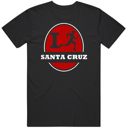 I Run Santa Cruz Jogging Running Mens Soft Cotton Tee T Shirt