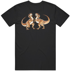 Dinosaur Fight Tiny Arms Funny Mens Soft Cotton Tee T Shirt