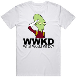 Futurama Wwjd Kif Cartoon Tv Mens Soft Cotton Tee T Shirt