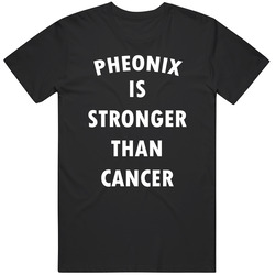 Pheonix Is Stronger Than Cancer Mens Soft Cotton Tee T Shirt