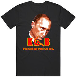 Kgb Putin Spies Black Mens Soft Cotton Tee T Shirt