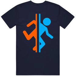 Portal Valve Video Game Mens Soft Cotton Tee T Shirt