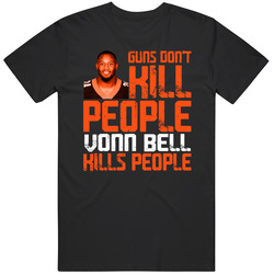 Guns Dont Kill Vonn Bell Kills People Cincinnati Football Mens Soft Cotton Tee T Shirt