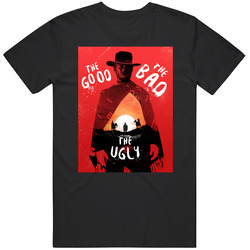 The Good The Bad And The Ugly Clint Eastwood Movie  Fan Mens Soft Cotton Tee T Shirt