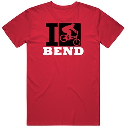 I Cycle Bend Biking Cycling Mens Soft Cotton Tee T Shirt