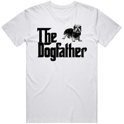 Dandie Dinmont Terrier Custom Dog Breed The Dogfather Mens Soft Cotton Tee T Shirt