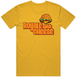 Royale With Cheese Funny Pulp Fiction Burger Mens Soft Cotton Tee T Shirt