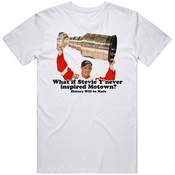 What If Stevie Y Detroit Red Wings Hockey Mens Soft Cotton Tee T Shirt