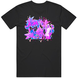 Jem 80s Rockstar Retro Cartoon Mens Soft Cotton Tee T Shirt