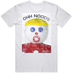Ohh Nooo Mr Bill Presents Rowan Atkinson Dark Comedy Tv Show Worn Look Mens Soft Cotton Tee T Shirt