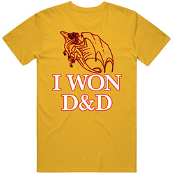 Dungeons And Dragons I Won Geek Mens Soft Cotton Tee T Shirt