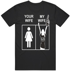 La Kings Men's T Shirt Your Wife My Wife Funny Hockey Apparel Mens Soft Cotton Tee T Shirt