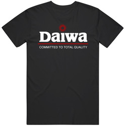 Daiwa Fishing Black Mens Soft Cotton Tee T Shirt