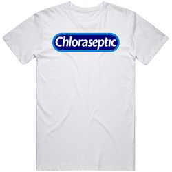 Chloraseptic Best Over The Counter Medication Logo Mens Soft Cotton Tee T Shirt