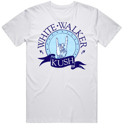 White Walker Kush Cannabis Ganja Marijuana Strain Smoking Fan Mens Soft Cotton Tee T Shirt