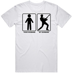 Your Husband My Husband Rock Star Guitar Player Mens Soft Cotton Tee T Shirt