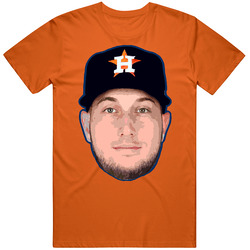 Kyle Tucker Big Head Orange Mens Soft Cotton Tee T Shirt