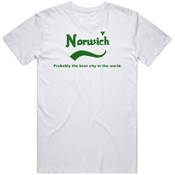 Norwich Probably The Best City In The World Carlsberg Beer Slogan Mens Soft Cotton Tee T Shirt