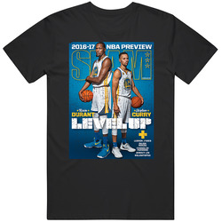 Slam Magazine Issue 203 Kevin Durant Stephen Curry Popular Basketball Magazine Grunge Look Mens Soft Cotton Tee T Shirt