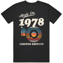 Made In 1978 Limited Edition Mens Soft Cotton Tee T Shirt