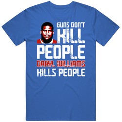 Daryl Williams Guns Dont Kill Buffalo Football Fan Mens Soft Cotton Tee T Shirt