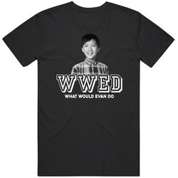 Evan Huang Wwed What Would Evan Do Fresh Off The Boat Favorite Character Tv Show Fan Mens Soft Cotton Tee T Shirt