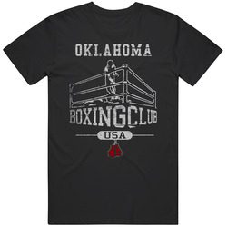 Oklahoma Boxing Club Gym Mens Soft Cotton Tee T Shirt