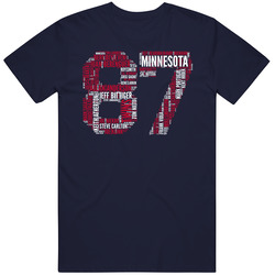 Minnesota Baseball 1987 World Series Champions Retro Roster Sports Fan Mens Soft Cotton Tee T Shirt